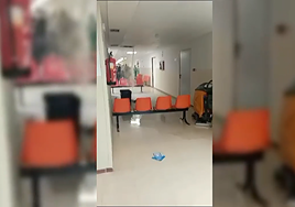 La lluvia inunda parte del hospital