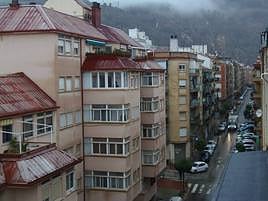 Una calle de Alcoi durante la mañana de lluvias