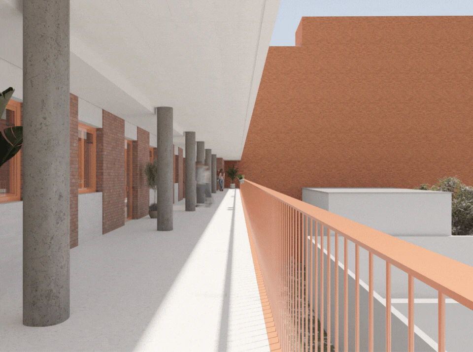 Imagen del proyecto del nuevo edificio sostenible en San Blas.