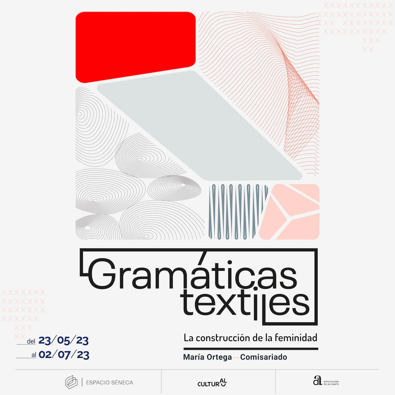 Cartel de 'Gramáticas textiles'