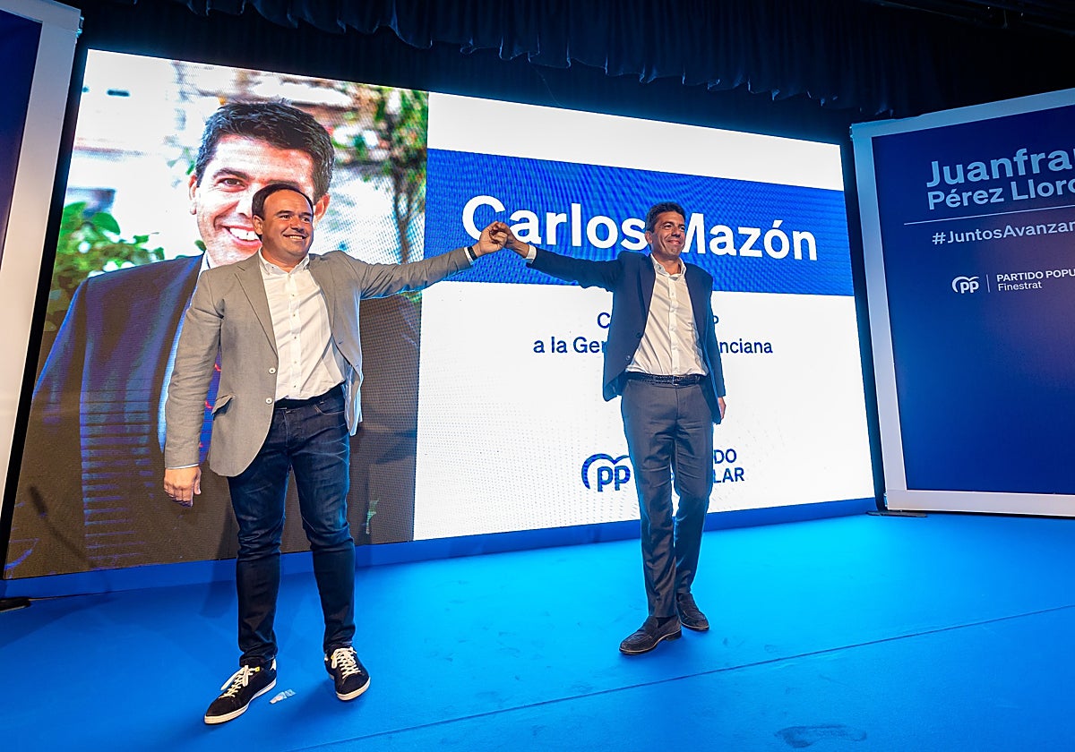 Juanfran Pérez Llorca es el número tres de la lista de Carlos Mazón en la provincia de Alicante