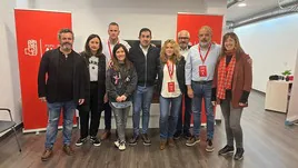 Los nueve concejales con los que el PSOE ha ganado las elecciones municipales.