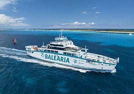 El nuevo ferry eléctrico de la empresa de Dénia, Baleària