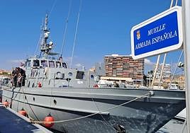 El patrullero Formentor en el muelle 'Armada Española' de El Campello.