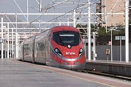 Llegada del tren Iryo a la estación de Alicante