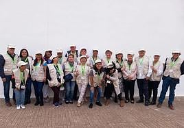 Socios de la Asociación de Personas Mayores de plaza América.