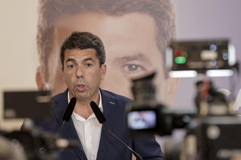 El presidente del PPCV y candidato a presidir la Generalitat, Carlos Mazón.