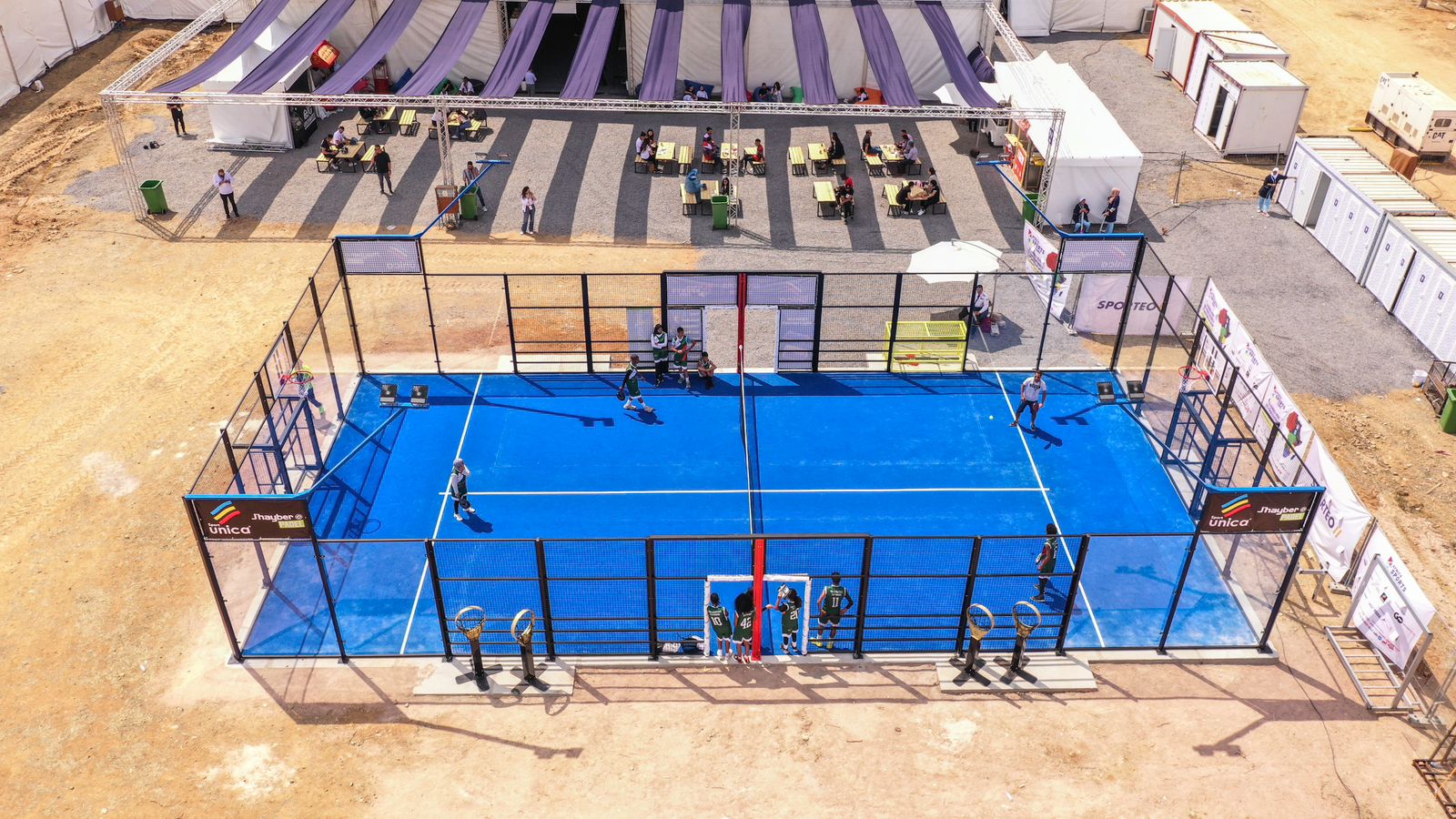 La pista de pádel del futuro.