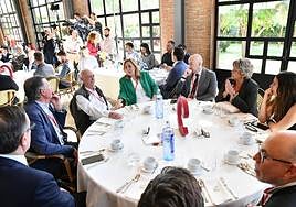 Reunión empresarial de la Cámara en un acto celebrado en la Finca Santa Luzia