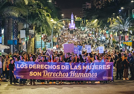Manifestación del 8M en Alicante.