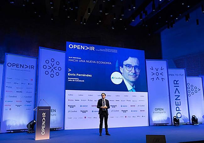 Enric Fernández durante su ponencia de Opendir