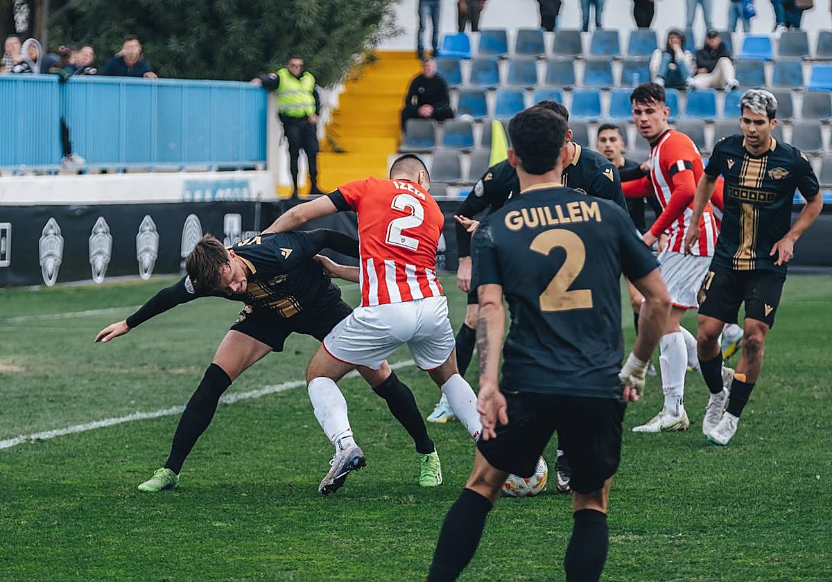 Jugadores del Intercity durante un partido