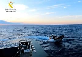 Imágenes del simulacro en aguas de Alicante.