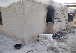 Ventana por la que se pudo efectuar el rescate.