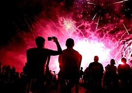 El espectáculo piromusical del pasado año.