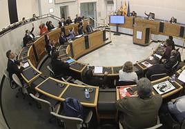 Pleno de la Diputación, en imagen de archivo.