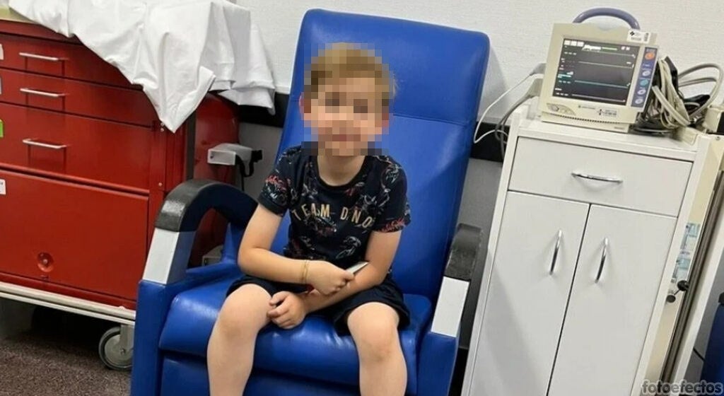 Martín en una de sus visitas al hospital.