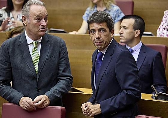 Carlos Mazón, tras ser investido presidente de la Generalitat.