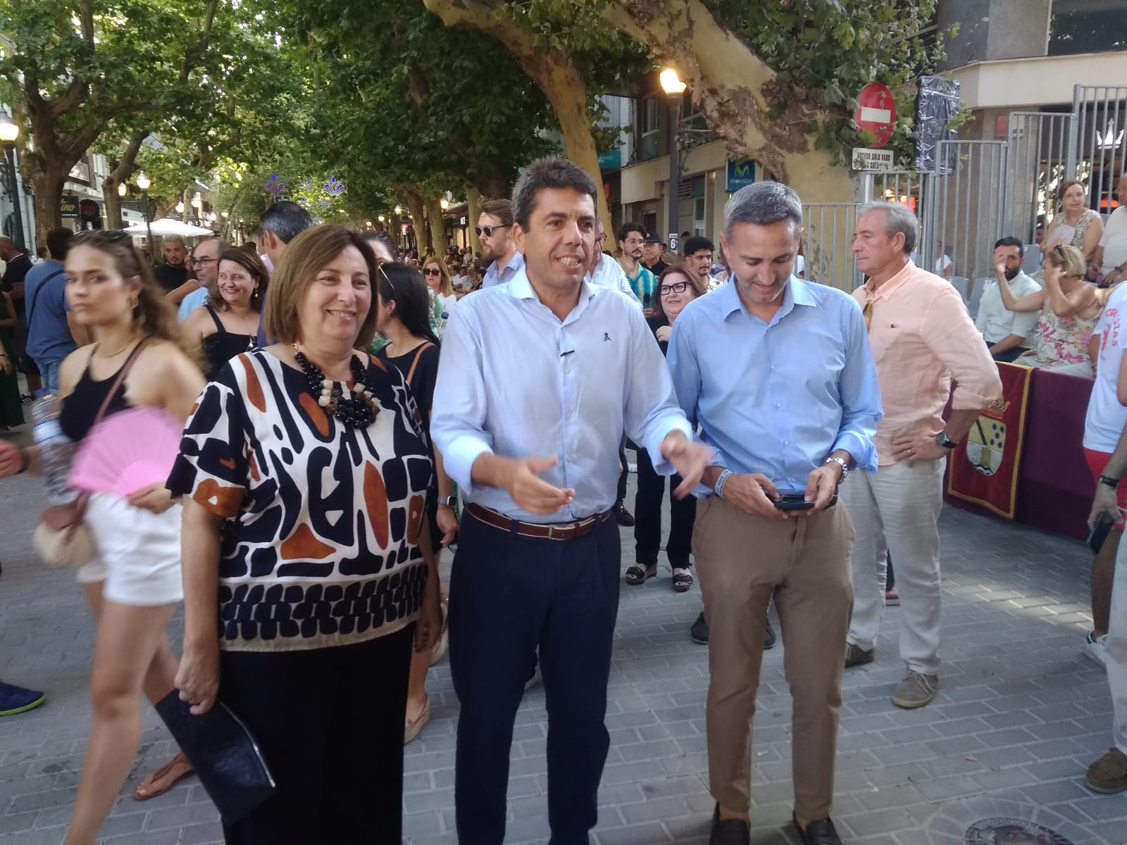 Despliegue del PP en el desfile de carrozas de Dénia