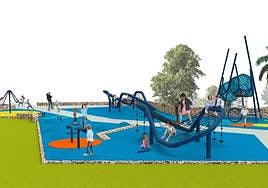 Recreación del proyecto final de la plaza de San Blas.