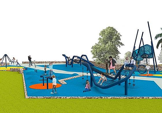 Recreación del proyecto final de la plaza de San Blas.