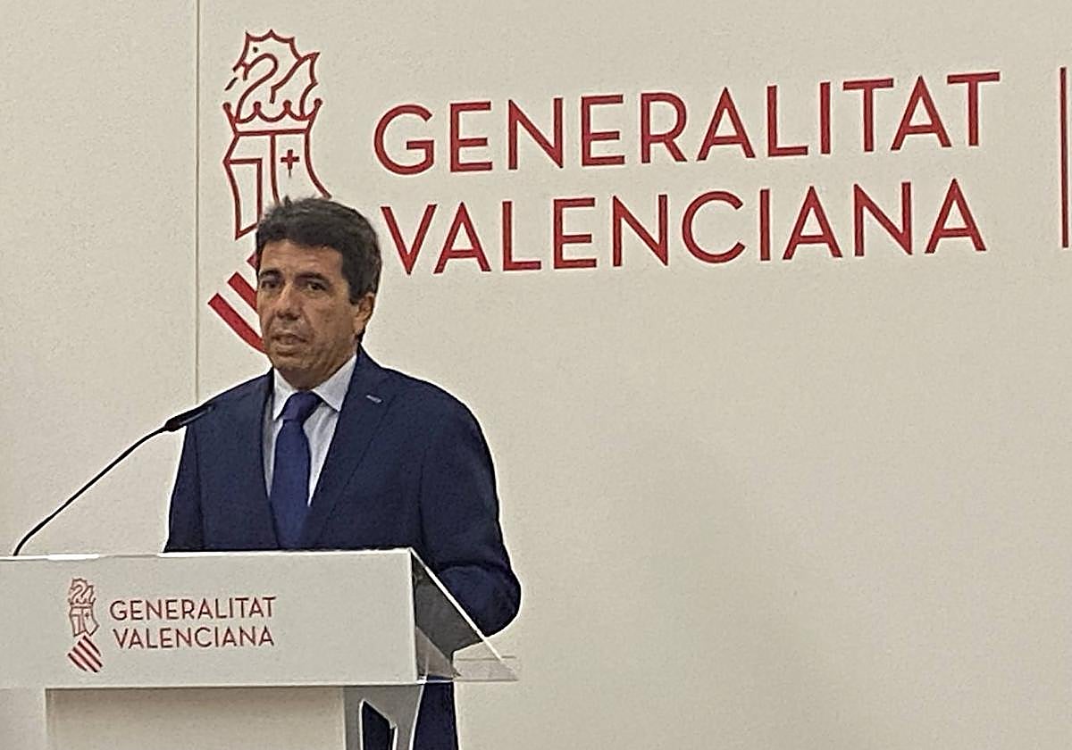 Carlos Mazón, en el Marq, tras la reunión del primer Pleno del Consell.