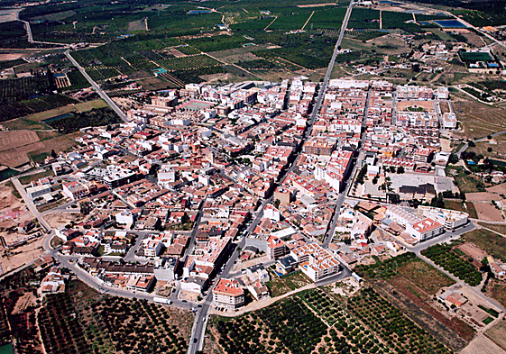Vista aérea de la localidad de Los Montesinos, en Alicante.