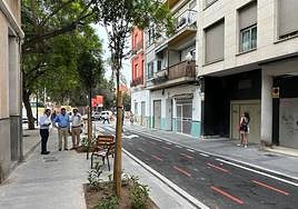 Luis Barcala, Antonio Peral y el técnico municipal responsable, visitando el primer tramo de obras.