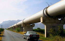 Tubería del trasvase Tajo-Segura.