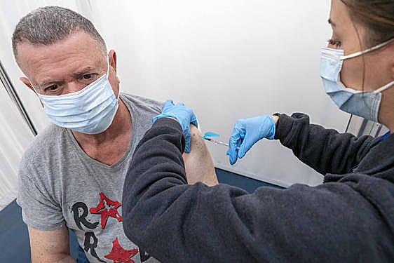 Vacunación por Covid en el Hospital General de Alicante.