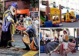 Varias fiestas de los barrios de Alicante celebradas en agosto.