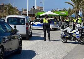 Control de la Policía Local de Elche.