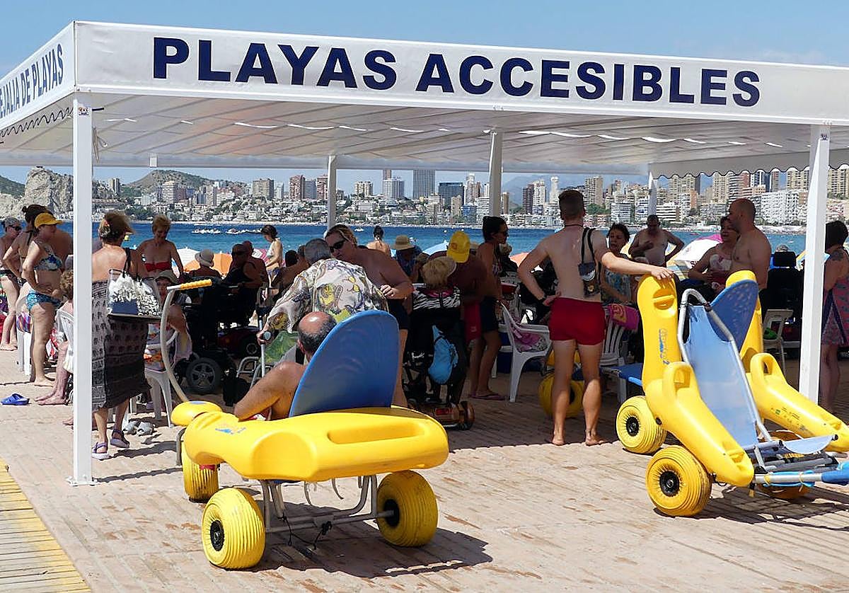 Uno de los tres puntos accesibles para personas con diversidad funcional.