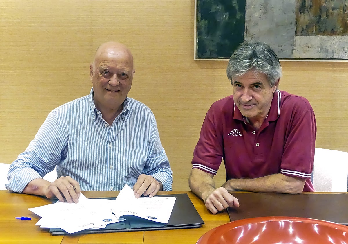 Firma del acuerdo entre HLA Alicante y la Fundación Lucentum