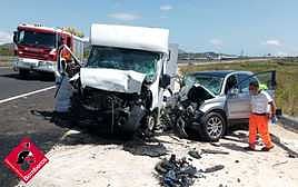 El choque ha tenido lugar en la N-332.