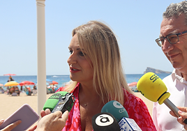 Nuria Montes, este viernes en Benidorm