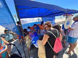 El lema de la campaña ha sido 'No dejemos nuestra huella en las playas'.