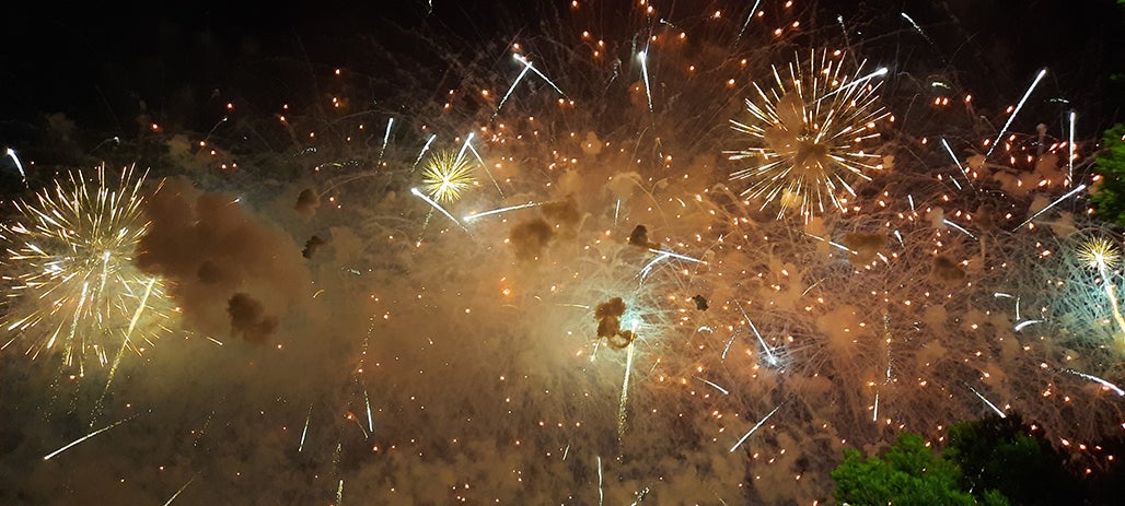 Espectáculo pirotécnico del Castell de l'Olla.