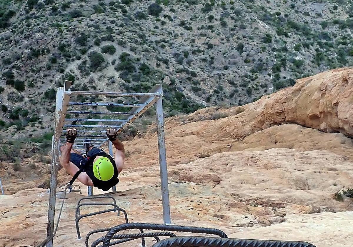 Ferrata de Redován, la peor enemiga del vértigo