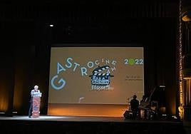 Gala inaugural de Gastro Cinema 2022 en el Teatro Principal de Alicante.