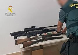 Armas incautadas durante los registros