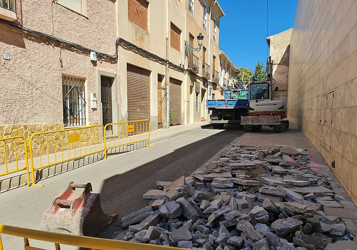 Reurbanización de la calle Independencia de Elda.