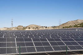 Parque solar instalado en un municipio alicantino.