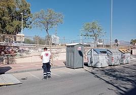 Aseo portátil en la línea de San Vicente