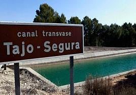 Cartel del trasvase Tajo-Segura