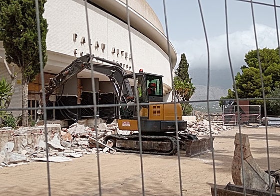 Imagen de las obras que se están desarrollando en Palau Altea