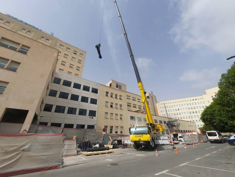 Empieza la reparación del aire acondicionado del Hospital General de Alicante