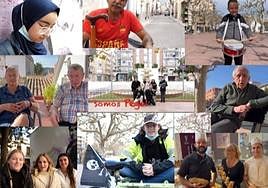 'Collage' de fotografías del cortometraje 'Todos Somos Pego'.