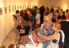 Uno de los momento de presentación de la exposición.