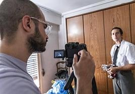 Rodaje de una película en Alicante.